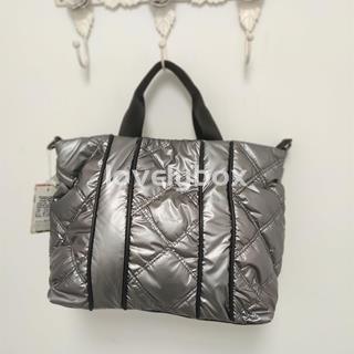 Bolso Acolchado metalizado gris - Imagen 1