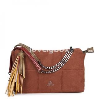 Bolso en antelina acolchada tantrend - Imagen 1