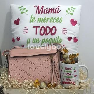 Caja mamá te lo mereces con bolso - regalo personalizado - Imagen 1