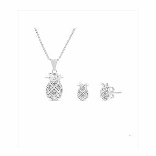 Conjunto piñas plata silver diez - Imagen 1